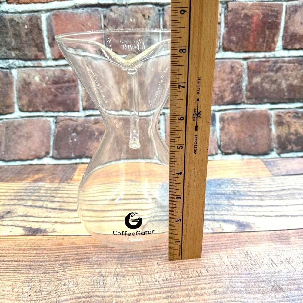 Coffee Gator Glass Pour Over Coffee Maker Carafe Replacement 6‎ cup